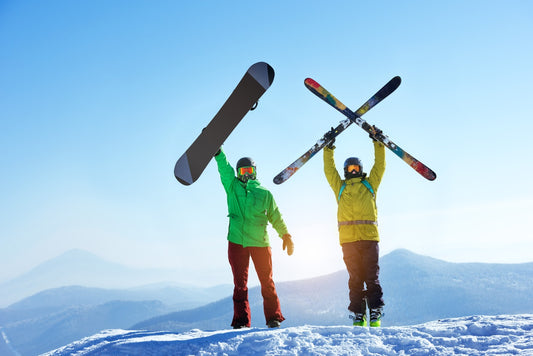 Types of skiing and snowboarding, such as alpine, Nordic, and freestyle